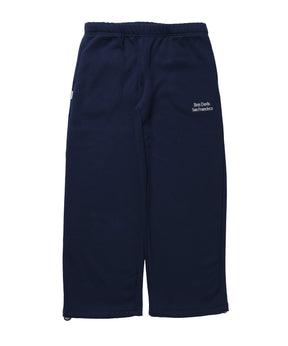 WIDE CURVE SWEAT PANTS / スウェットパンツ ワイドシルエット ルーズ ユニセックス ネイビー