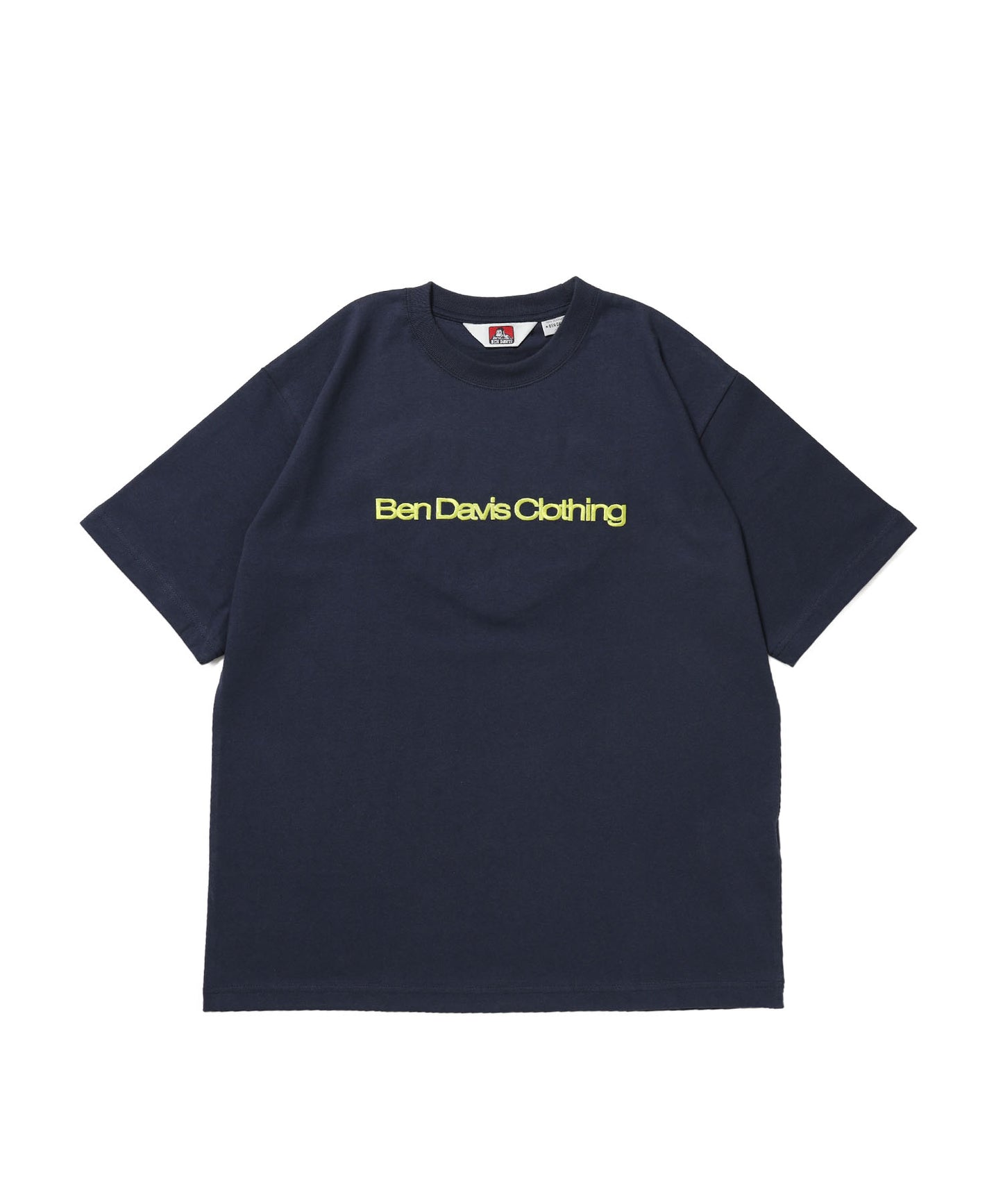 HEART CHENILLE 3 TEE / Tシャツ 半袖 クルーネック 刺繍 ワンポイント ユニセックス オーバーサイズ サガラ ネイビー