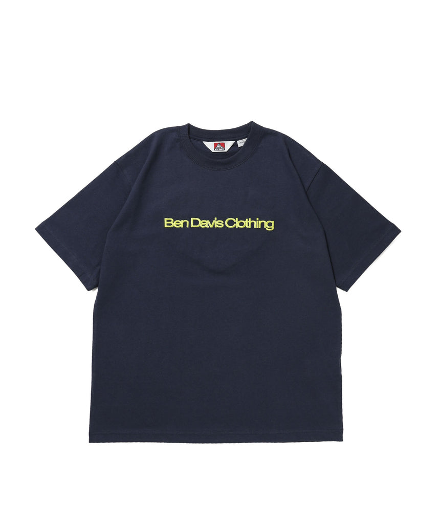 HEART CHENILLE 3 TEE / Tシャツ 半袖 クルーネック 刺繍 ワンポイント ユニセックス オーバーサイズ サガラ ネイビー