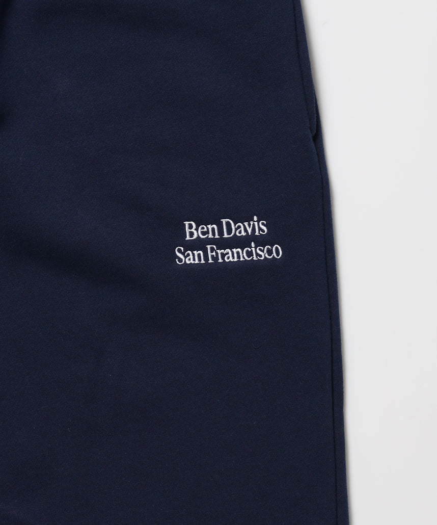 WIDE CURVE SWEAT PANTS / スウェットパンツ ワイドシルエット ルーズ ユニセックス ネイビー