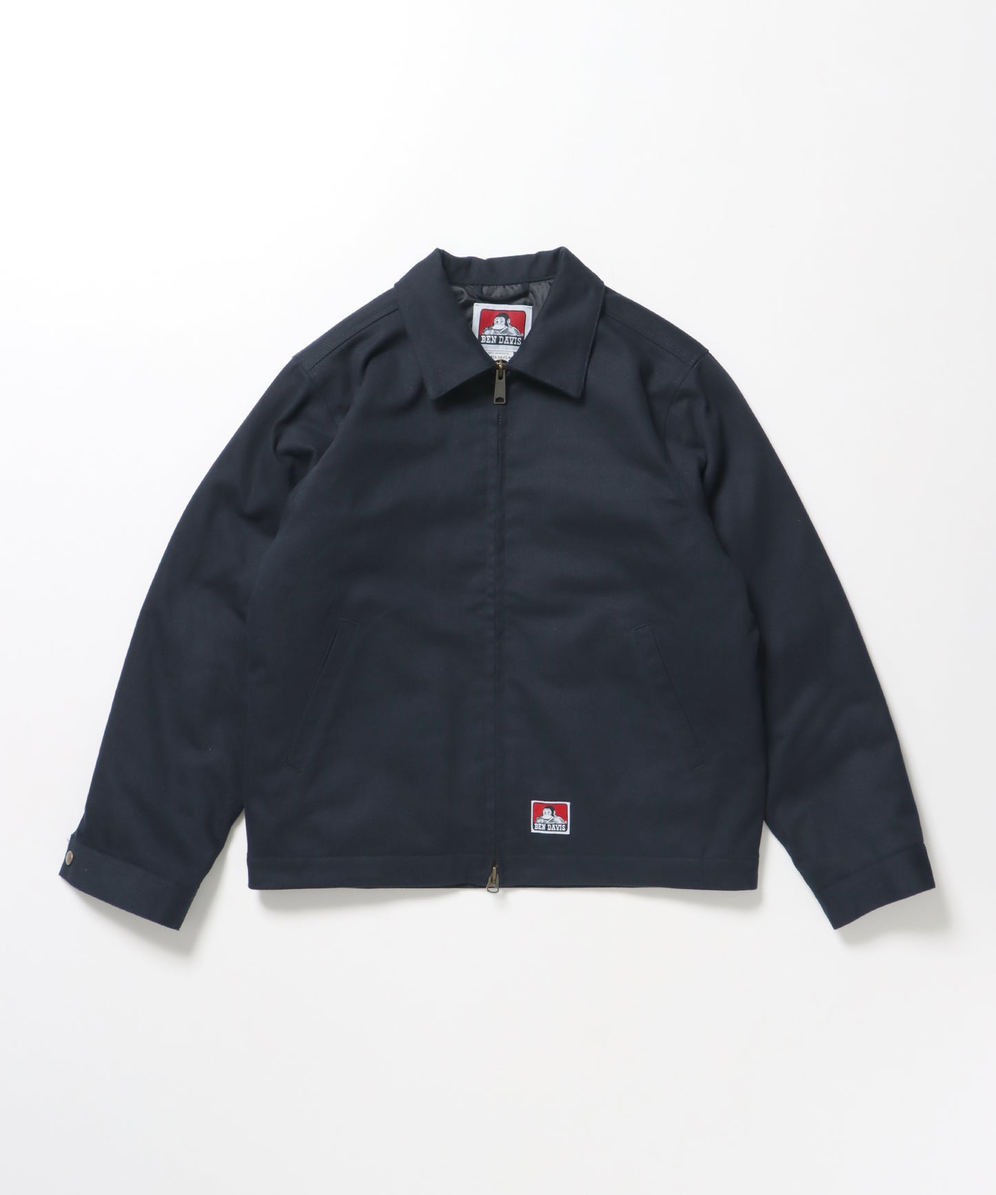 PADDED EISENHOWER JACKET / オーバーサイズ ビッグシルエット ジャケット アウター 中綿 ジップ ネイビー