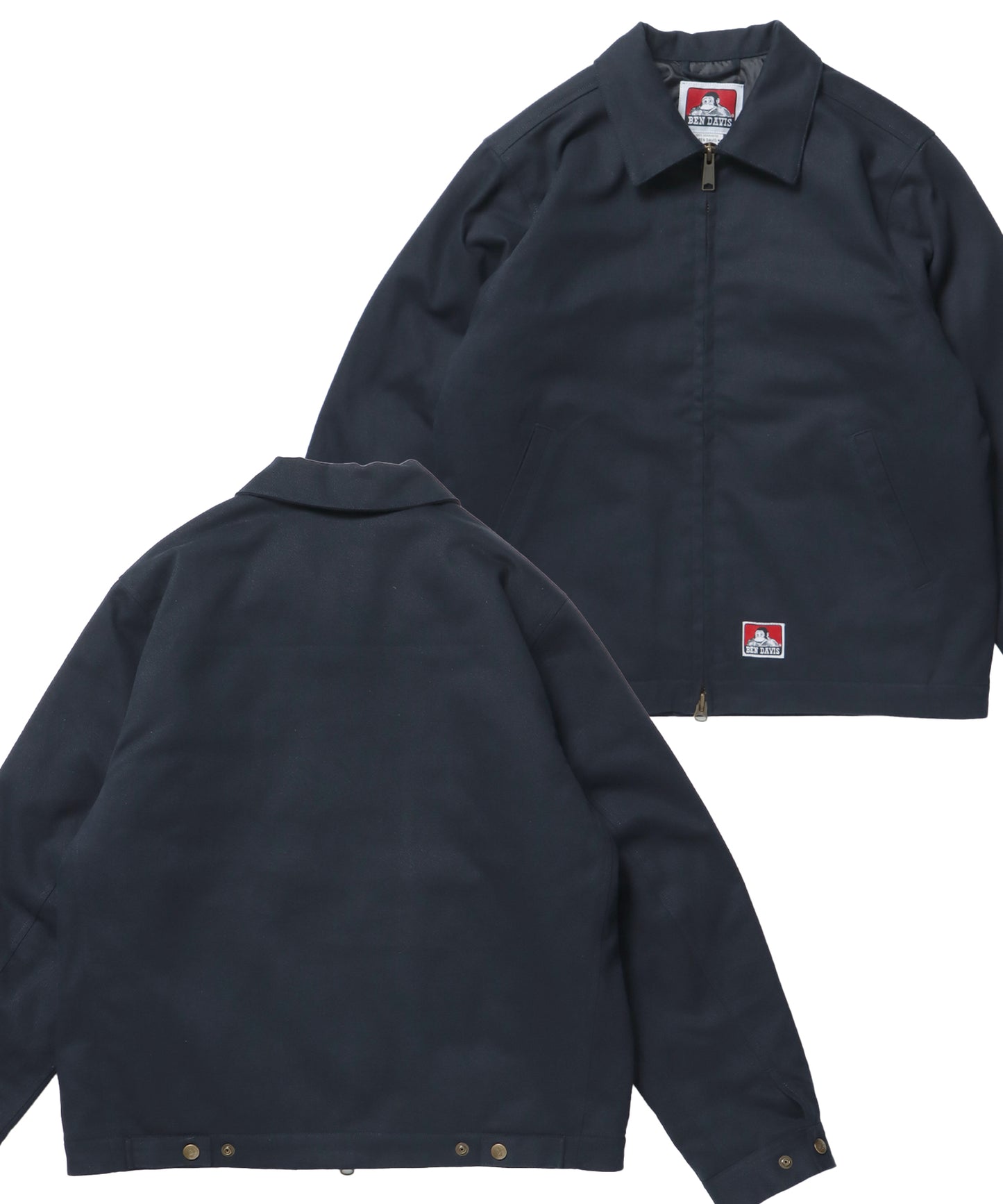 PADDED EISENHOWER JACKET / オーバーサイズ ビッグシルエット ジャケット アウター 中綿 ジップ ネイビー
