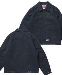 PADDED EISENHOWER JACKET / オーバーサイズ ビッグシルエット ジャケット アウター 中綿 ジップ ネイビー