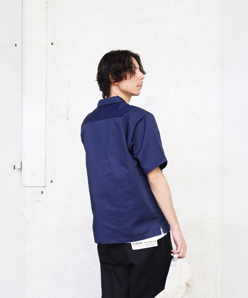 BEN DAVIS（ベンデイビス）】1/2ZIP S/S SHIRT ネイビー – NAVAL