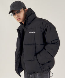 BD PUFFER JACKET / ダウンジャケット パッファー シンプルロゴ ユニセックス ブラック