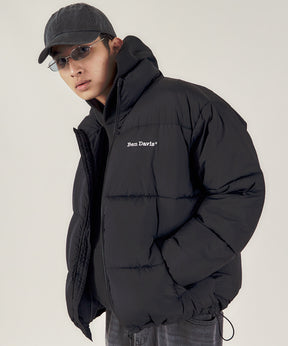 BD PUFFER JACKET / ダウンジャケット パッファー シンプルロゴ ユニセックス ブラック