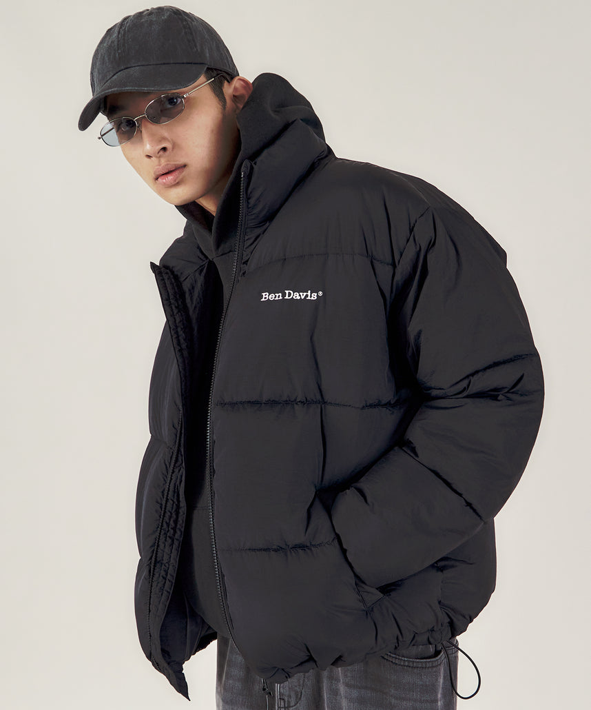 BEN DAVIS（ベンデイビス）】BD PUFFER JACKET / ダウン ジップ ドローコード ブラック – NAVAL Online  Store