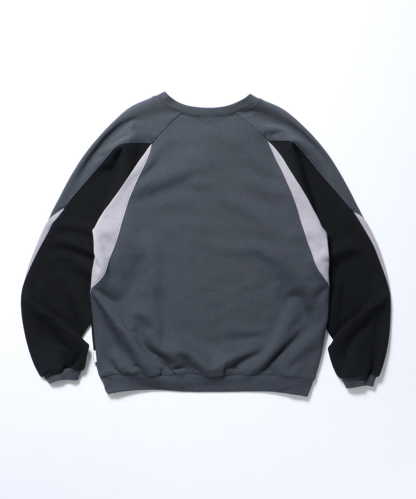 RUNNERS SWEATSHIRT / ドローコード シティガール シティボーイ ブロークコア ゲームシャツ 裏起毛 チャコール