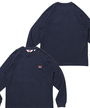 L/S POCKET TEE (REG) / ユニセックス ロングスリーブ ポケットT レギュラーフィット 長袖 ワンポイント ネイビー