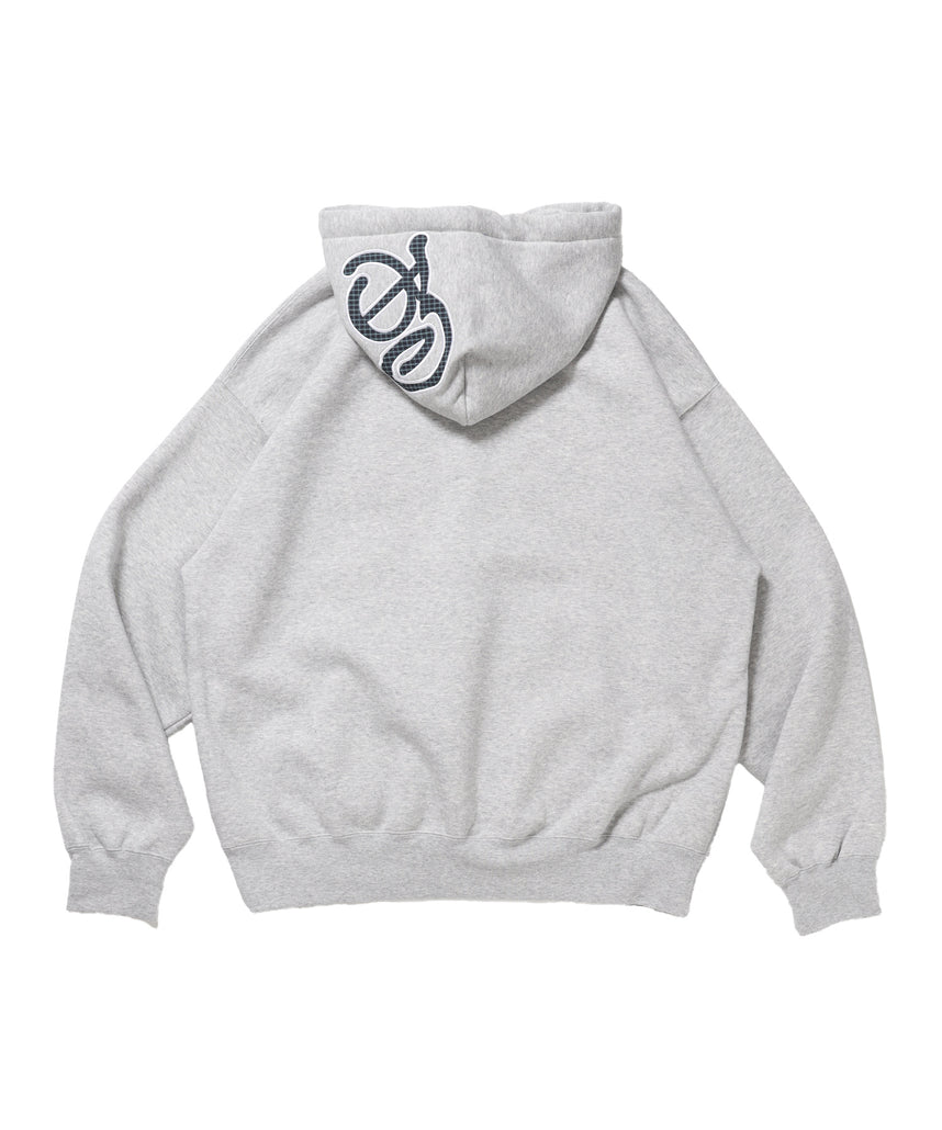 Design Pullover P/K / プルパーカー フード デザイン 裏起毛 ユニセックス グレー