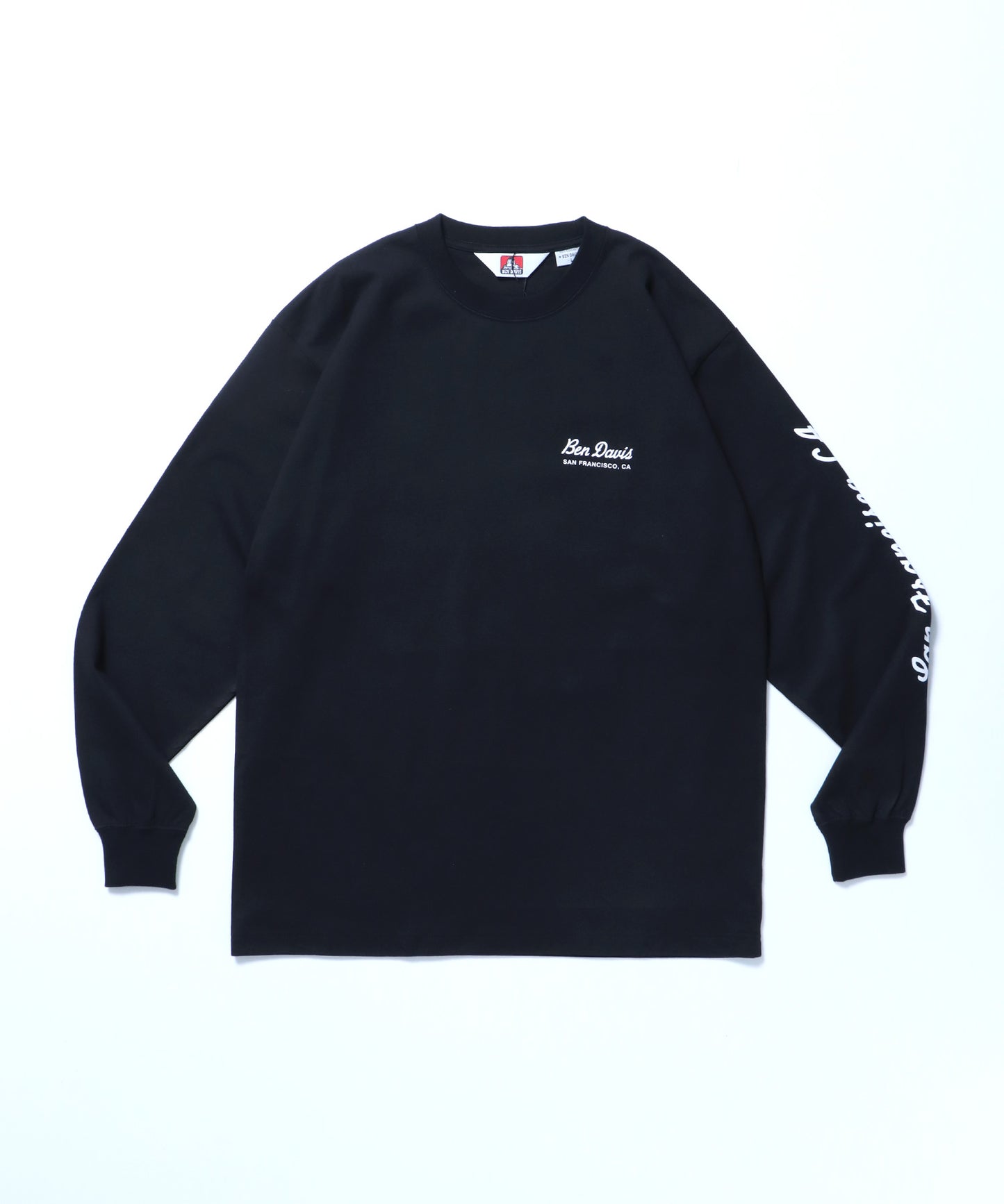 SPONSORED L/S TEE[REG] / ロンT 長袖 ワンポイント レギュラーサイズ ロゴ ブラック