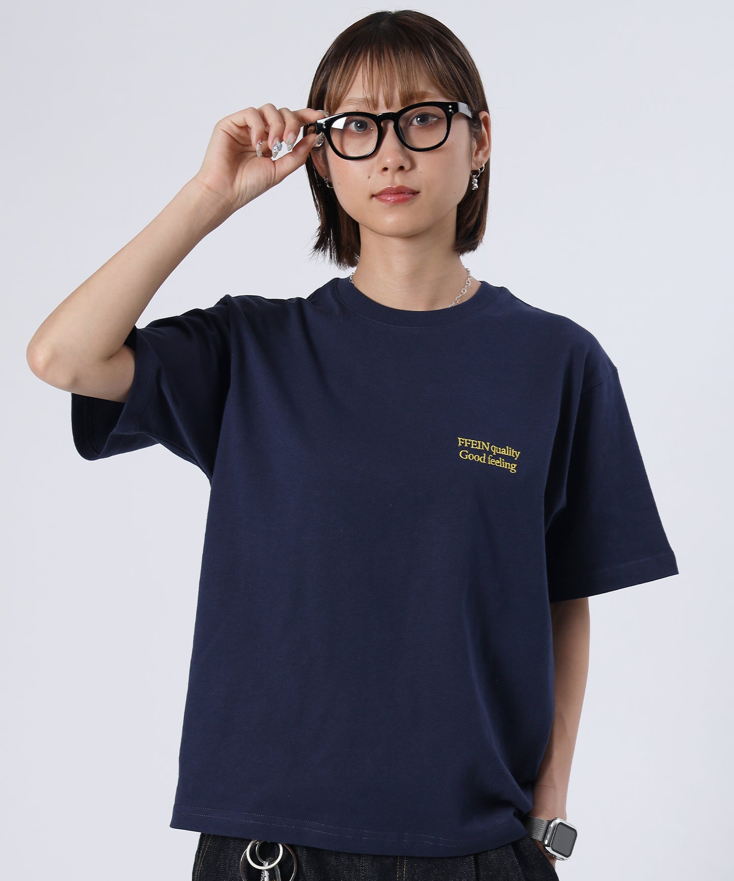 H163 Size:M ネイビー