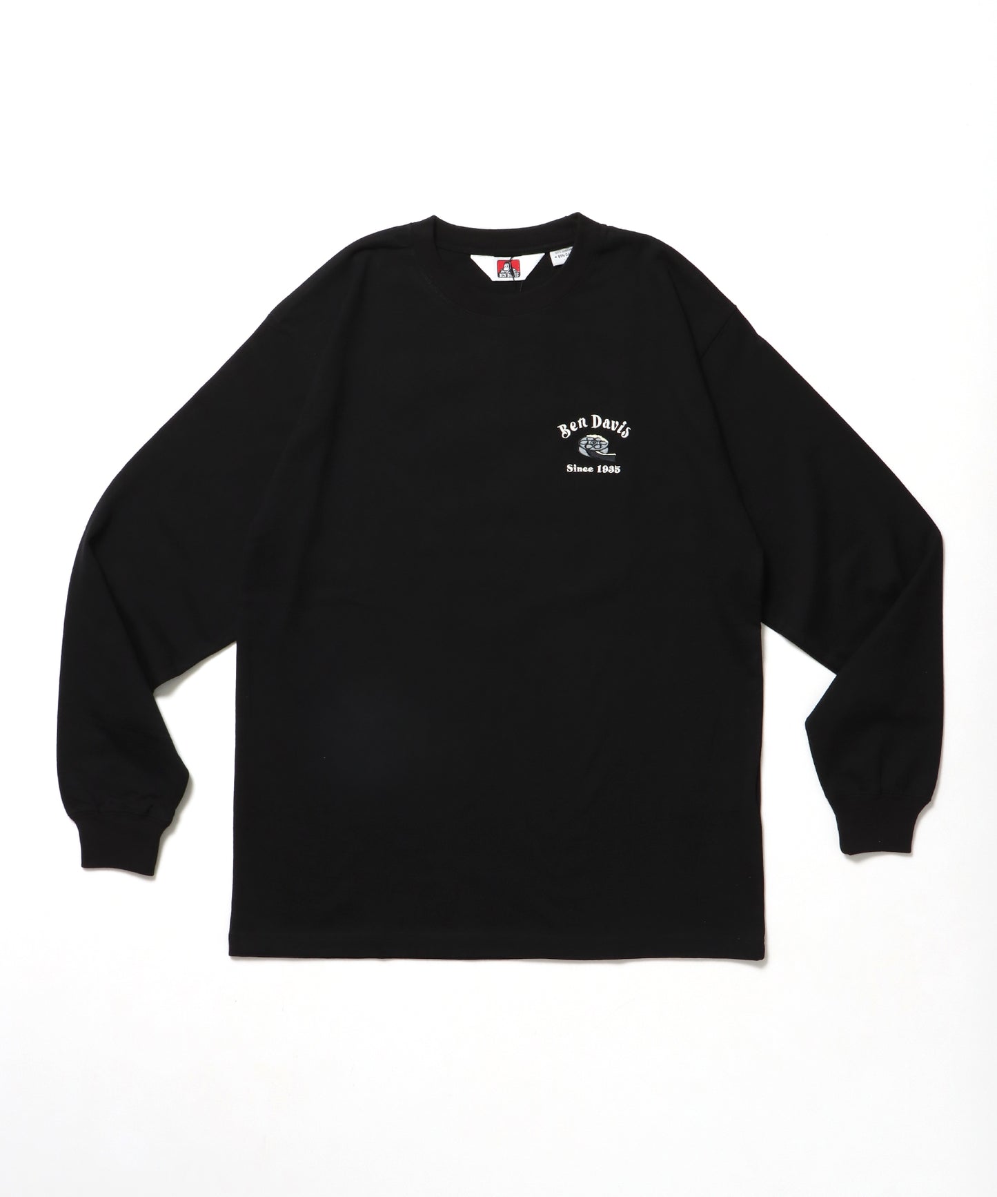 THEATER EMBRO L/S TEE[REG] / ロンT 長袖 ワンポイント レギュラーサイズ 刺繍 ブラック