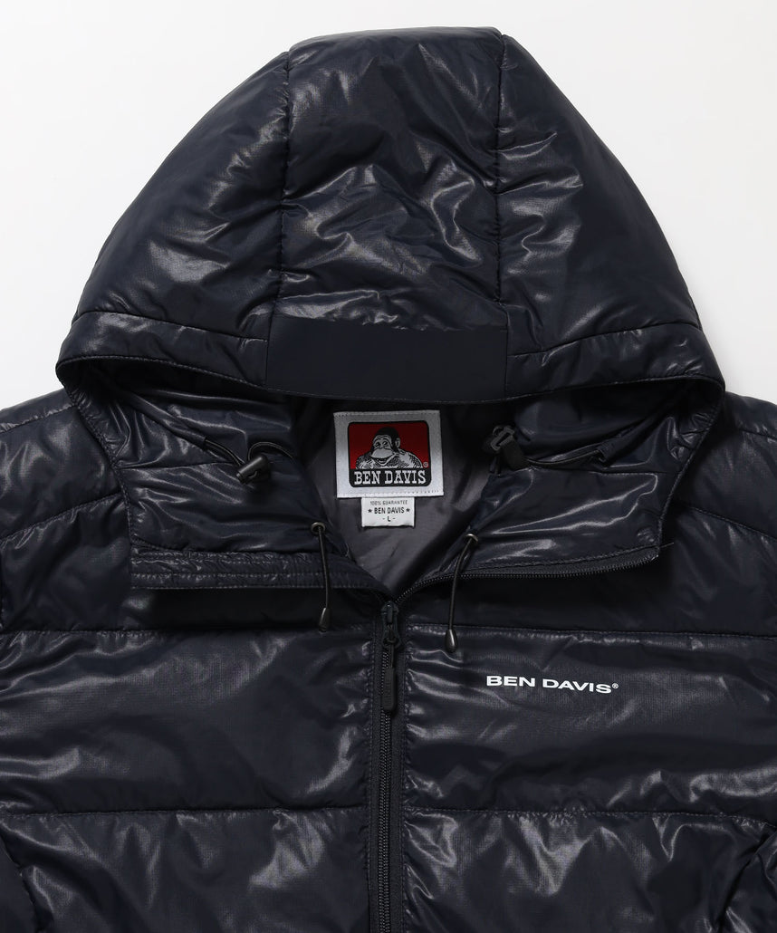 BD HOODED PUFFER JACKET / ダウンジャケット パッファー フード ユニセックス ダークネイビー