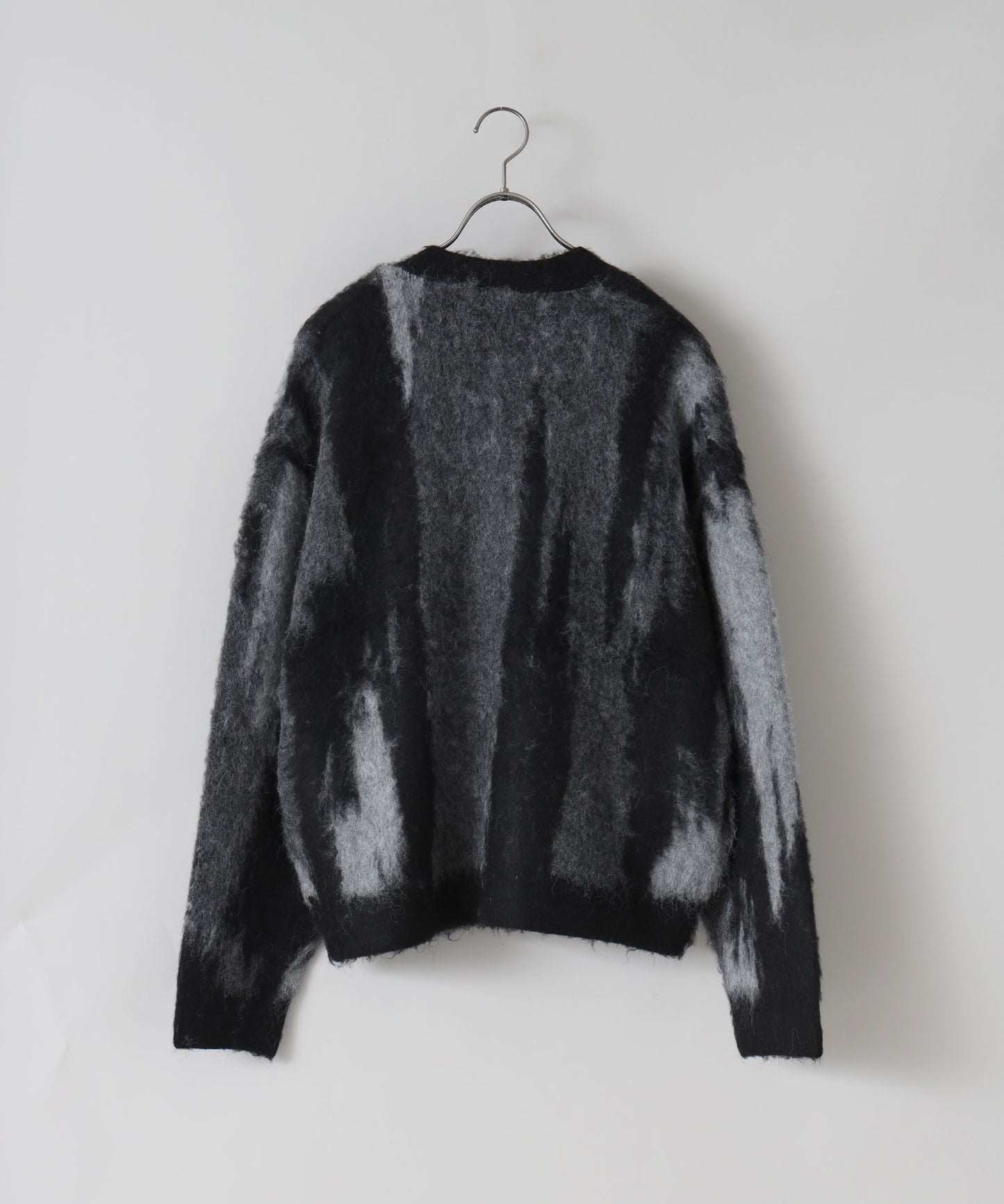 【FFEIN(フェイン)】モヘアライク総柄ルーズニットカーディガン 柄80