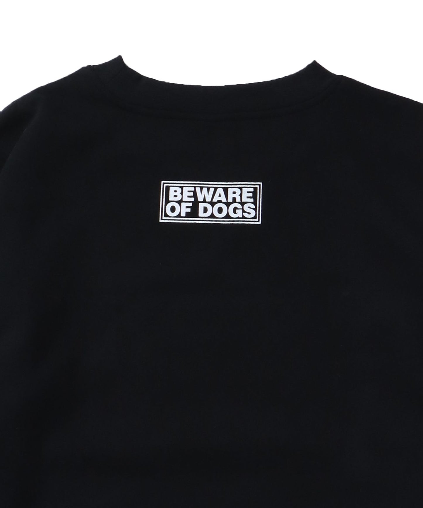 【SEQUENZ】 DOGS SHOUT-OUT C/N SWEAT / 犬が好き バックロゴ クルーネック スウェット DOG ブラック