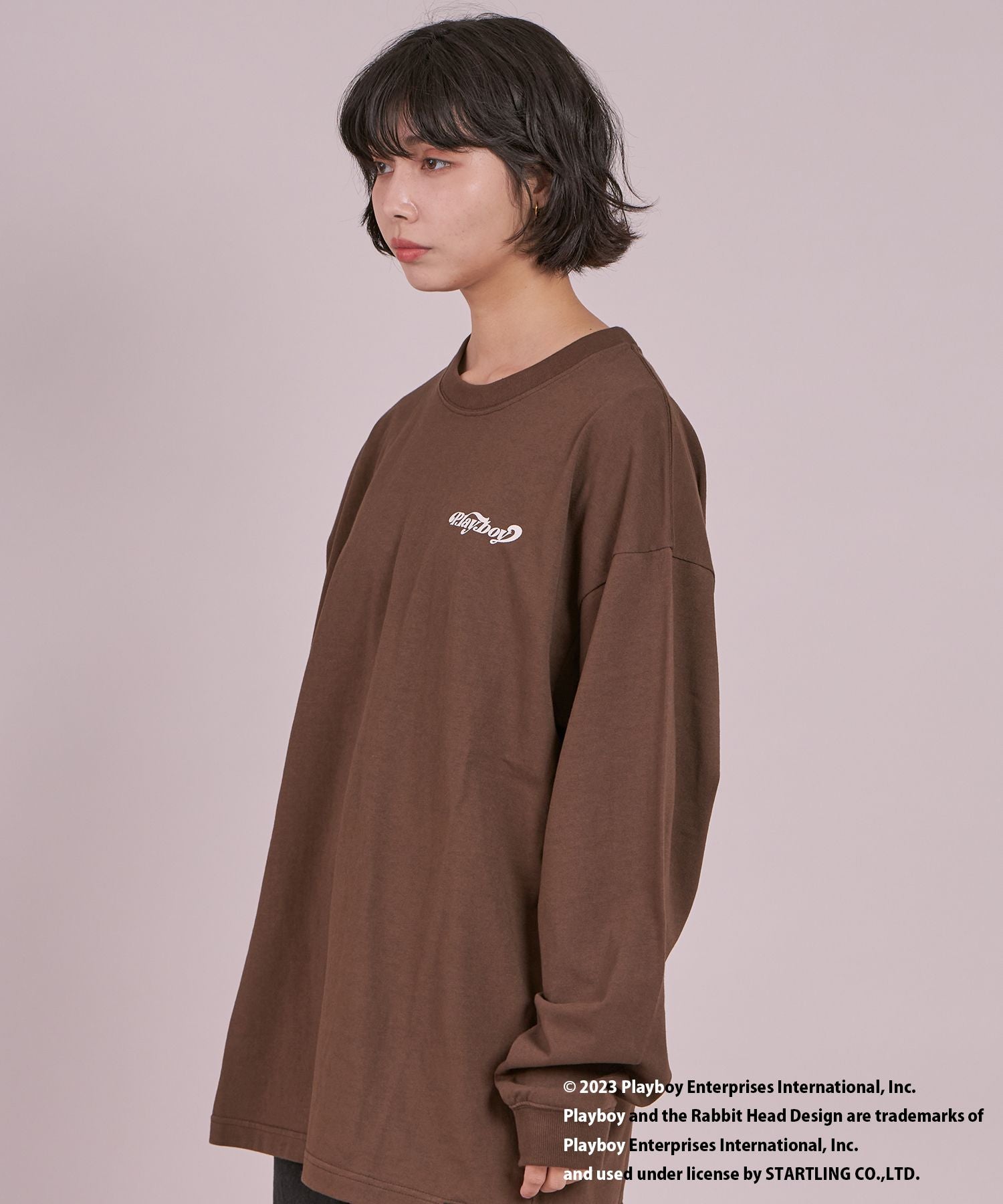 SEQUENZシークエンズ】PLAYBOY MIRROR GIRL L/S TEE / プレイボーイ