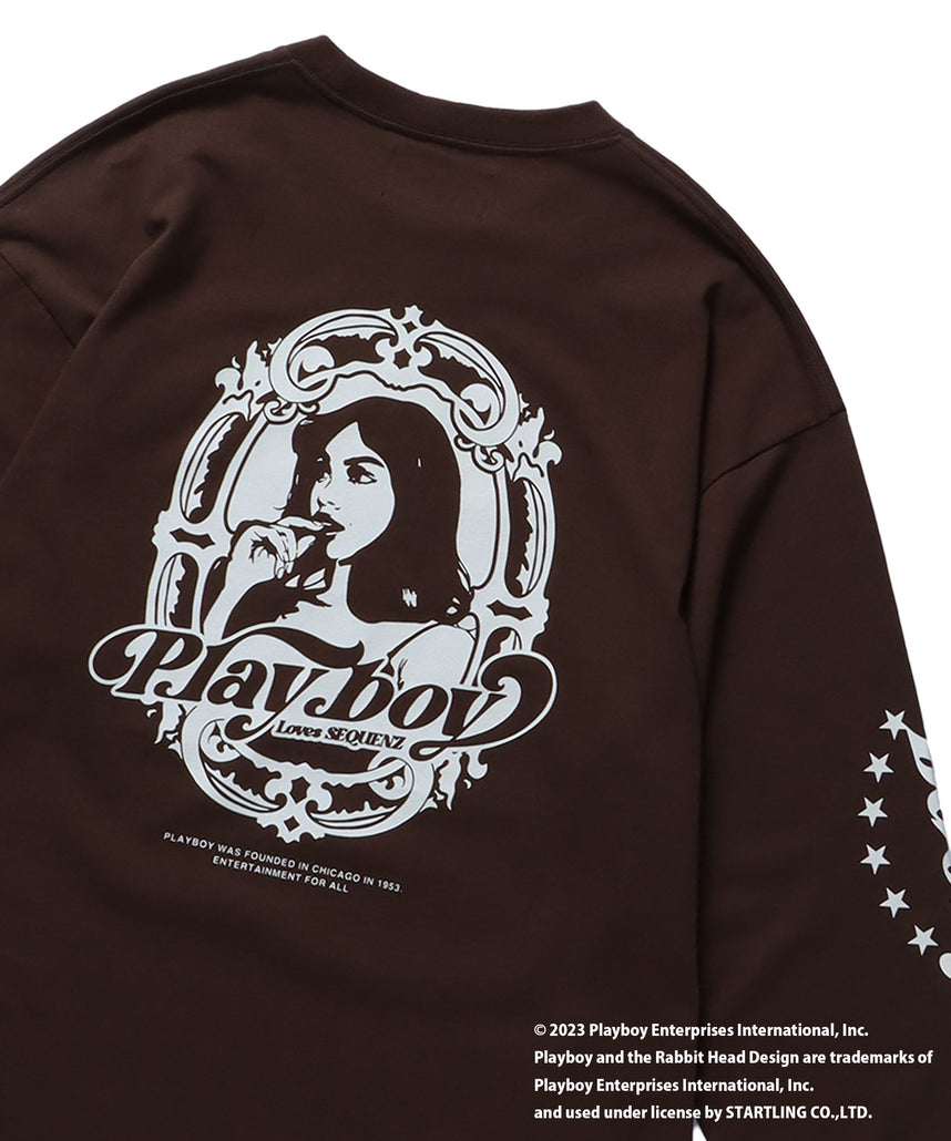 SEQUENZシークエンズ】PLAYBOY MIRROR GIRL L/S TEE / プレイボーイ