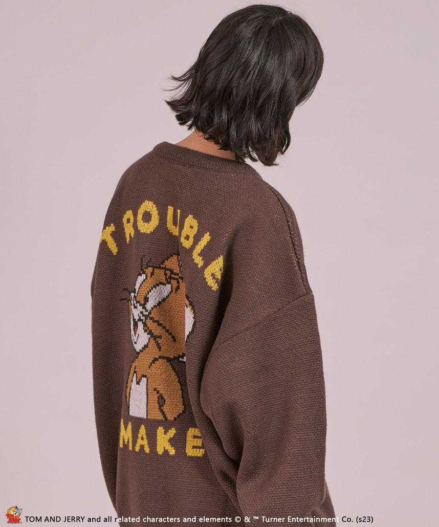 SEQUENZシークエンズ】TOM and JERRY TROUBLE MAKER KNIT / トムと