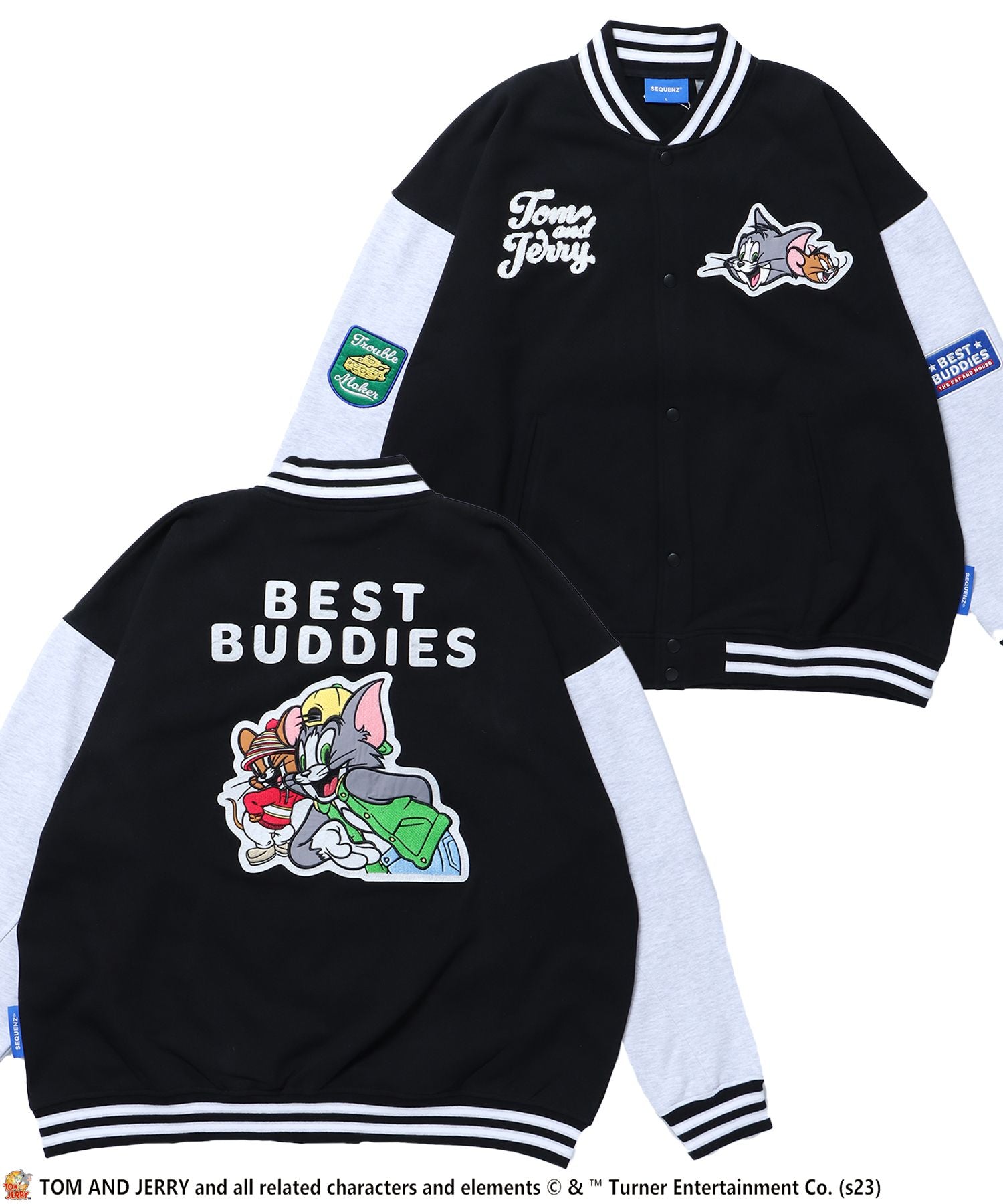 SEQUENZ】 TOM and JERRY CLASSIC STADIUM JACKET / トムとジェリー