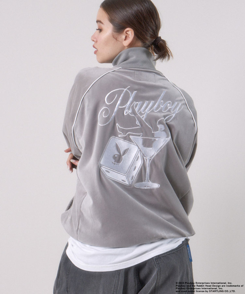 SEQUENZシークエンズ】 PLAYBOY SHINY TRUCK JACKET / プレイボーイ