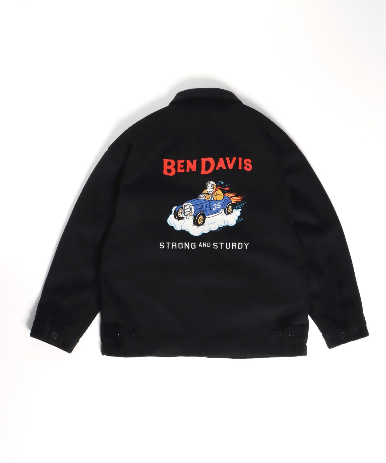 BEN DAVIS 刺繍 メルトン ジャケット