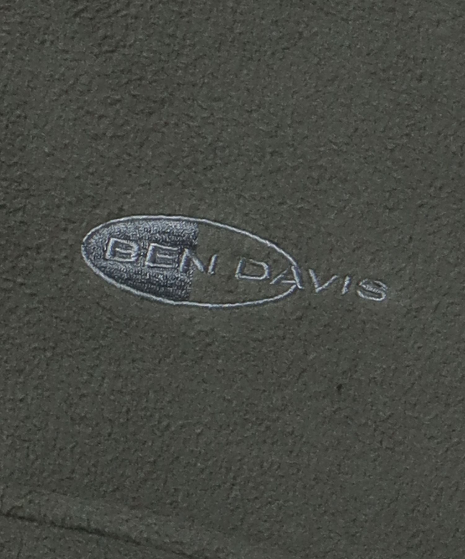 【BEN DAVIS(ベンデイビス)】 MID LAYER FLEECE H/Z TOP / ハーフジップ 刺繍 ロゴ ビッグ ブランドロゴ ワッペン フリース カーキ