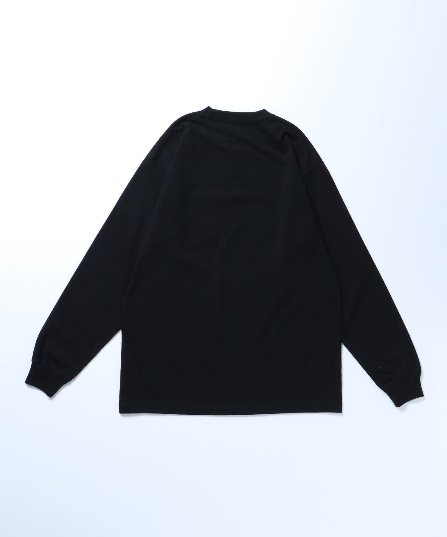 LONG SLEEVE POCKET TEE(REGULAR) / ピスネーム ポケット ロンT ワンポイント 長袖 Tシャツ ブラック