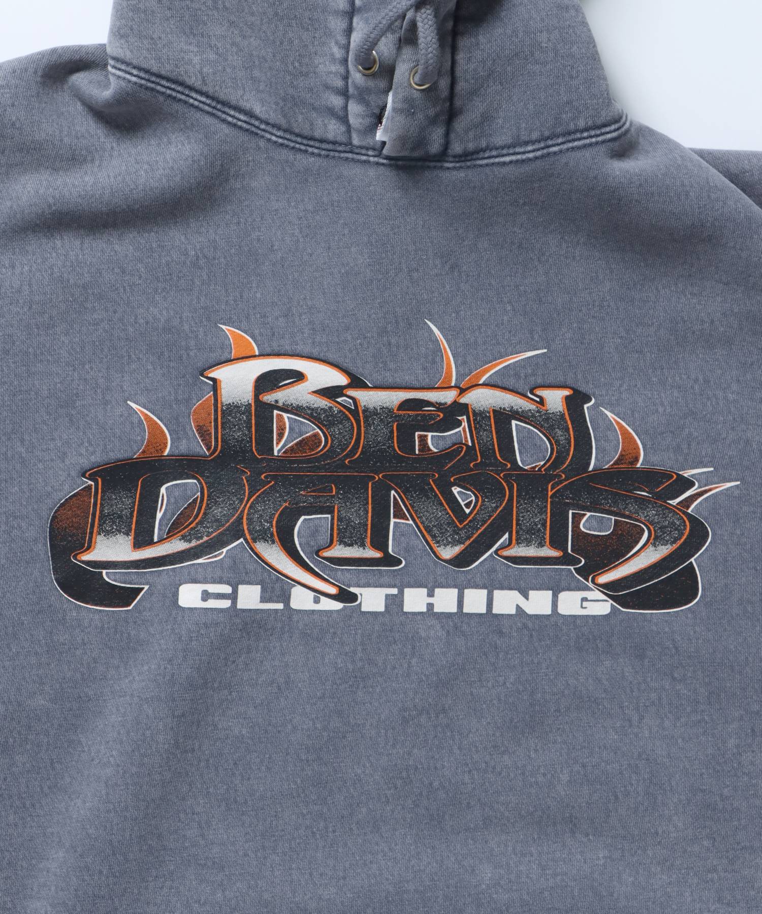 BEN DAVIS(ベンデイビス)】 FLAME GRAPHIC FADED HOODIE / 製品ブリーチ加工 プリント ファイヤー ヴィンテージ  パーカー ダークネイビー – NAVAL Online Store