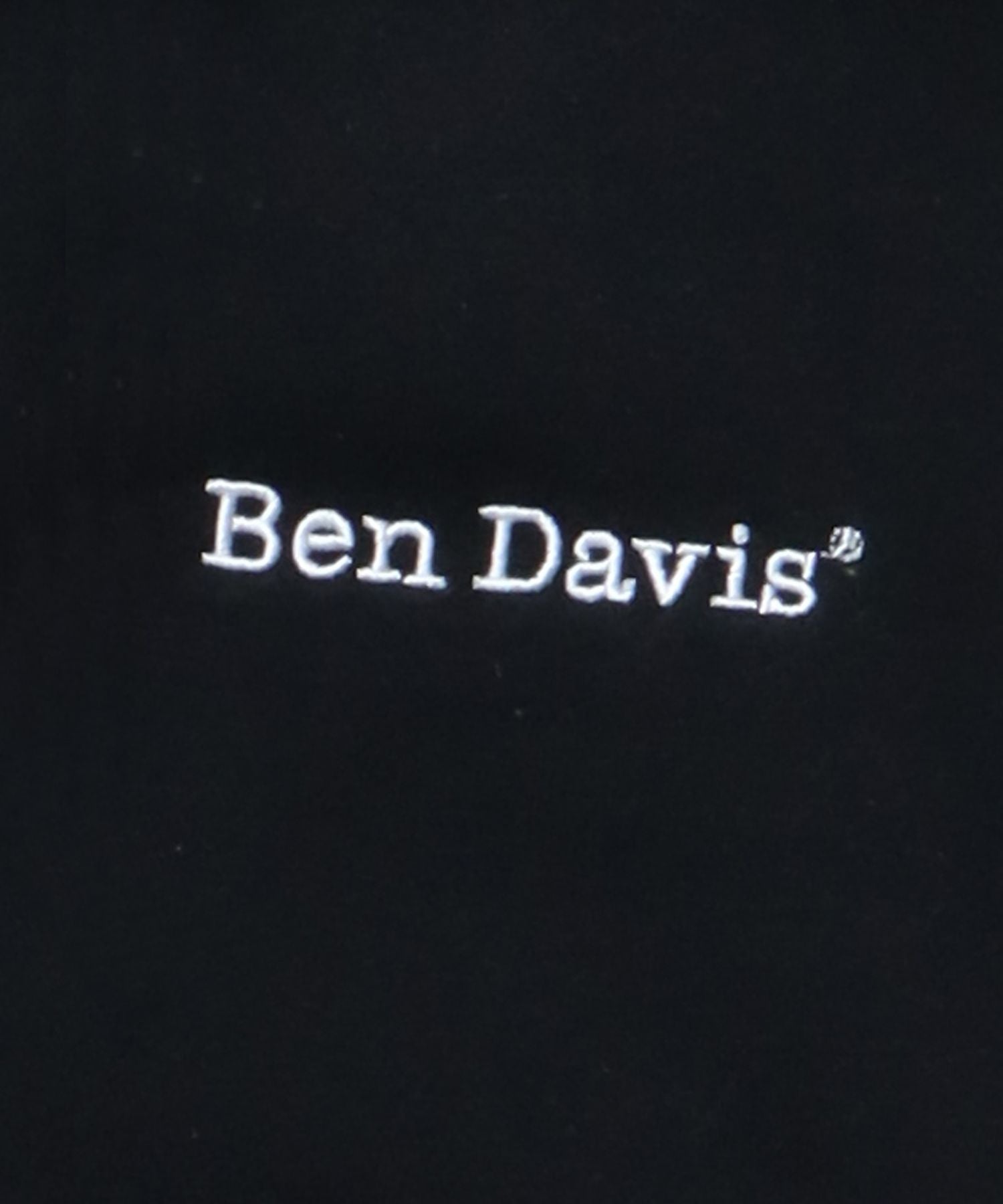 【BEN DAVIS(ベンデイビス)】 HEAVY SWEAT ZIP HOODIE / ビッグ スウェット ヘビーウェイト パーカー 刺繍 ブラック