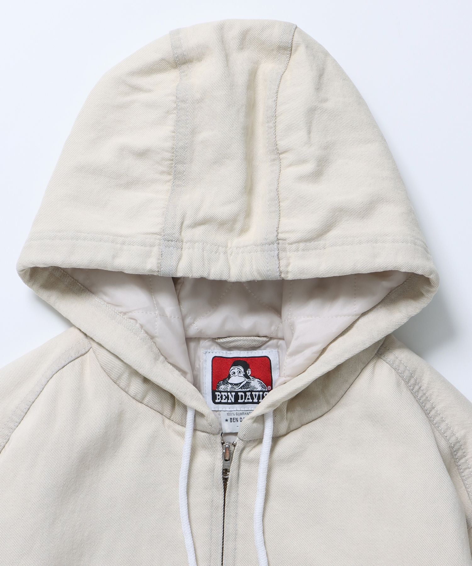 BEN DAVIS(ベンデイビス)】 BLEACHED WORKERS PARKA / ワイド ジップ