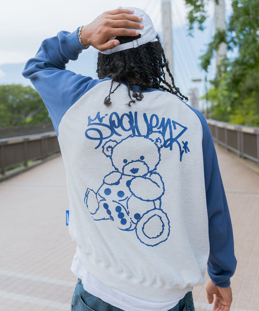 SEQUENZシークエンズ】 DICE BEAR RAGLAN C/N THERMAL / 配色 ラグラン