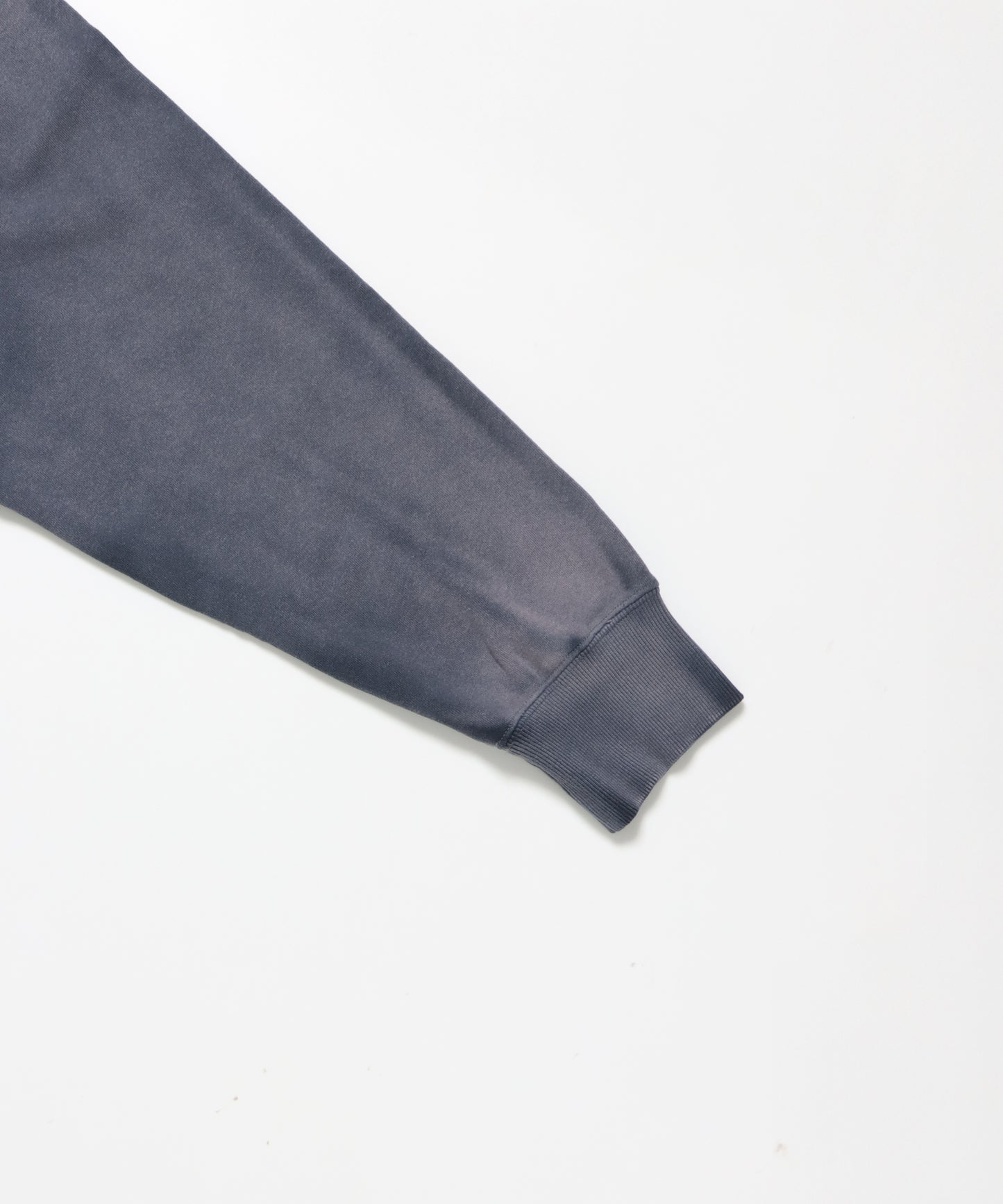 70'S FIT F-SLEEVE CREW / 加工 裏起毛 クルーネック スウェット ラグラン 短丈 裏毛 ネイビー