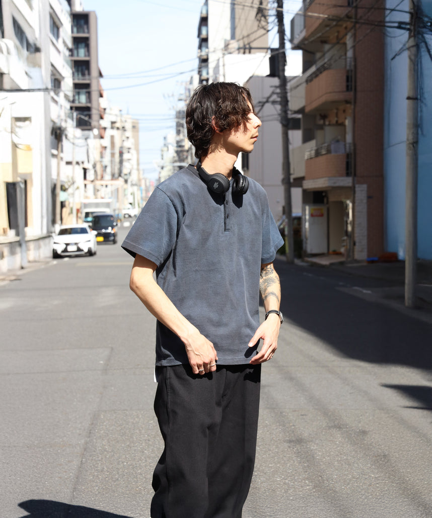 BEN DAVIS（ベンデイビス）】CLASSIC S/S HENLEY ブラック – NAVAL