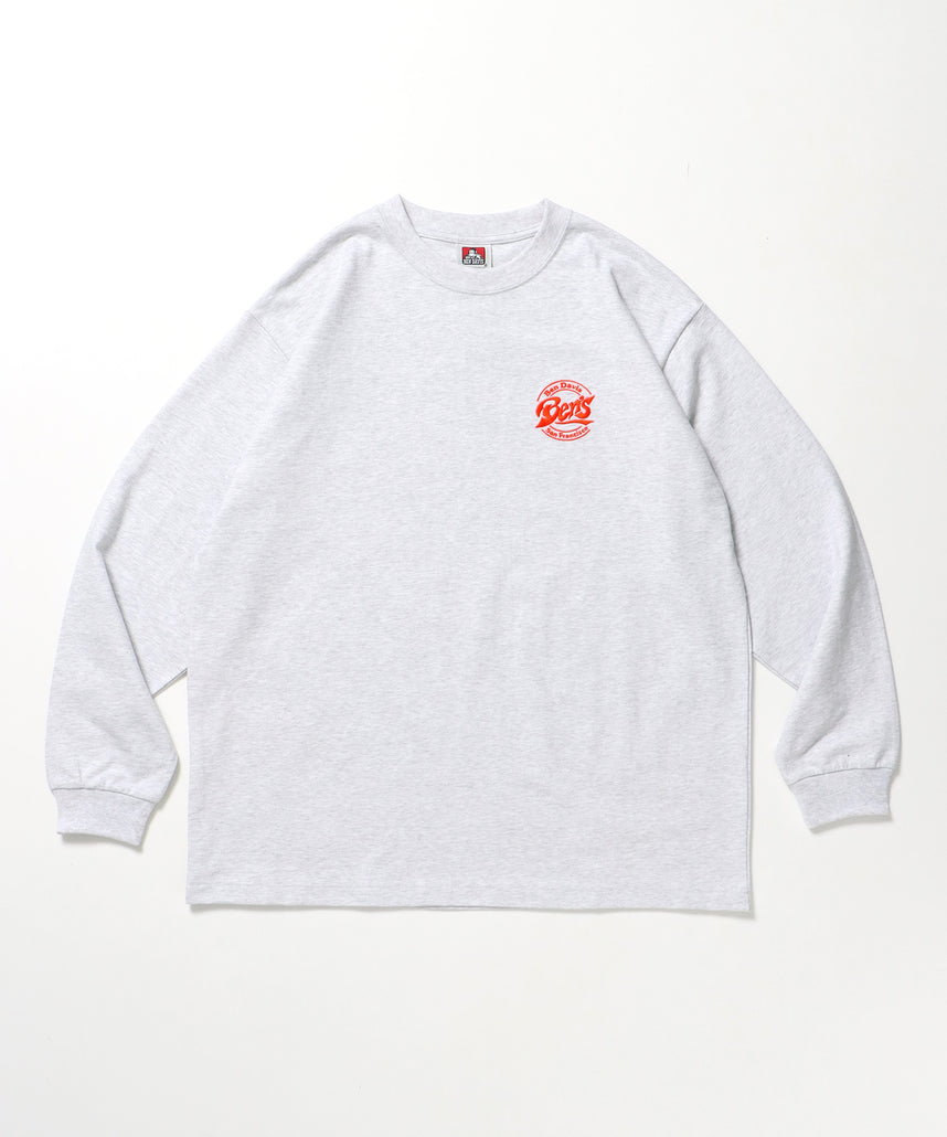 CIRCLE LOGO L/S TEE[WIDE] / ロンT 長袖 ワンポイント レギュラーサイズ ポケット アッシュグレー