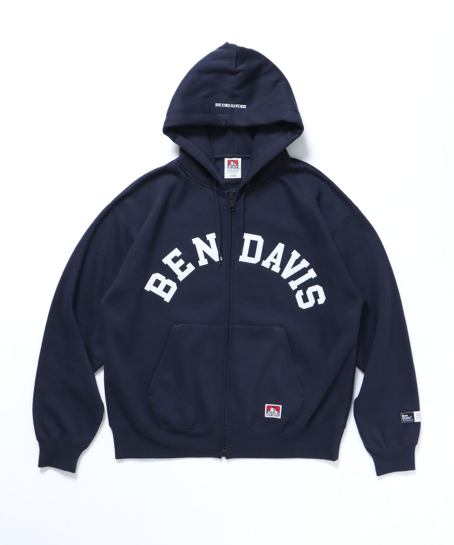 THOSE DAYS ZIP HOODIE / オーバーサイズ 裏起毛 パーカー ジップ フード ネイビー