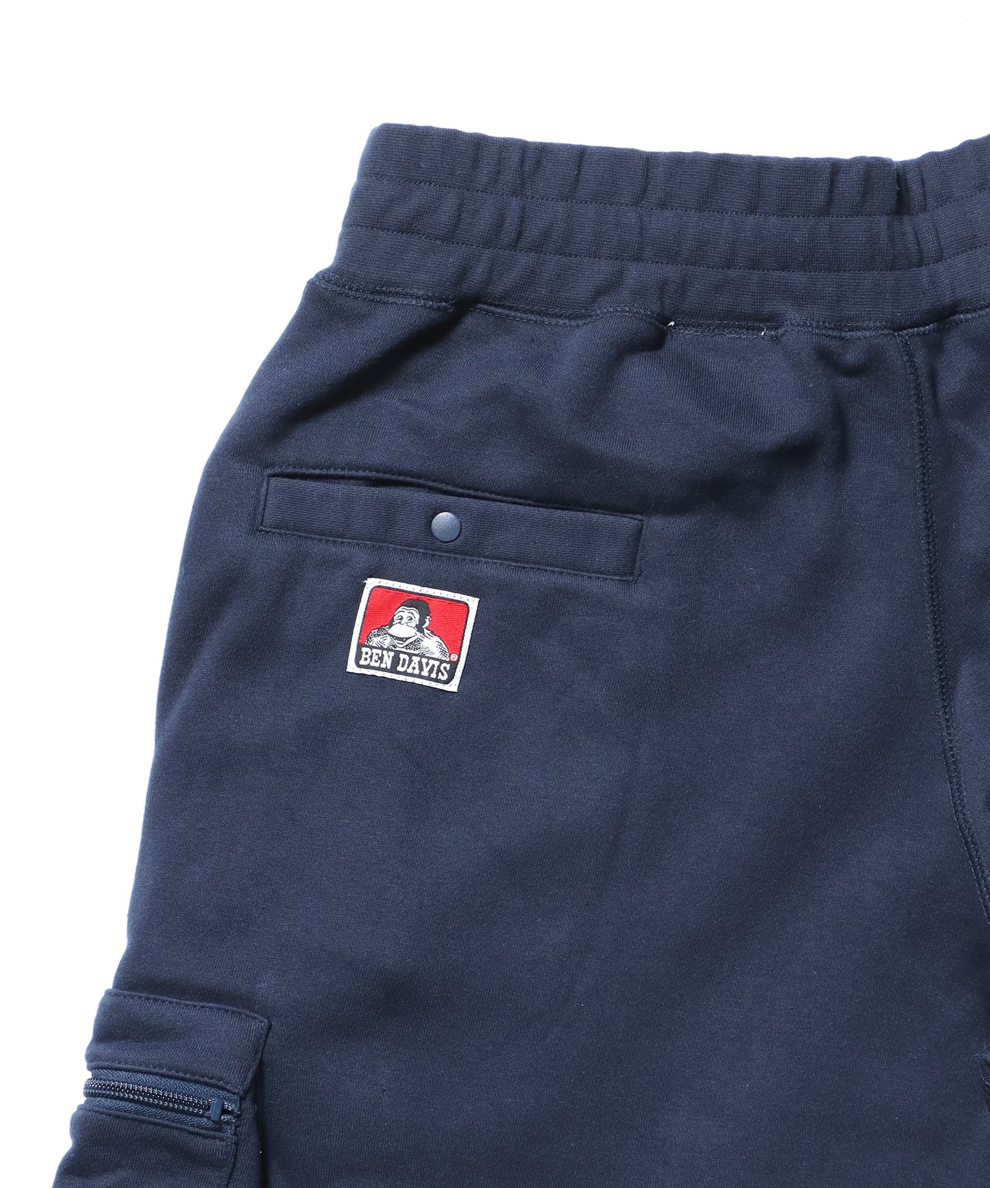 CARGO POCKET SWEATPANTS / ワイドシルエット ドローコード 刺繍 シティガール シティボーイ 裏起毛 ネイビー