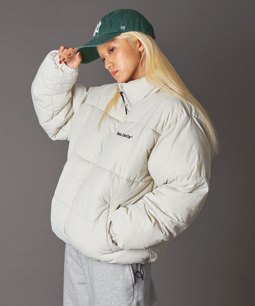 BEN DAVIS（ベンデイビス）】BD PUFFER JACKET / ダウン ジップ ドローコード アイボリー – NAVAL Online  Store