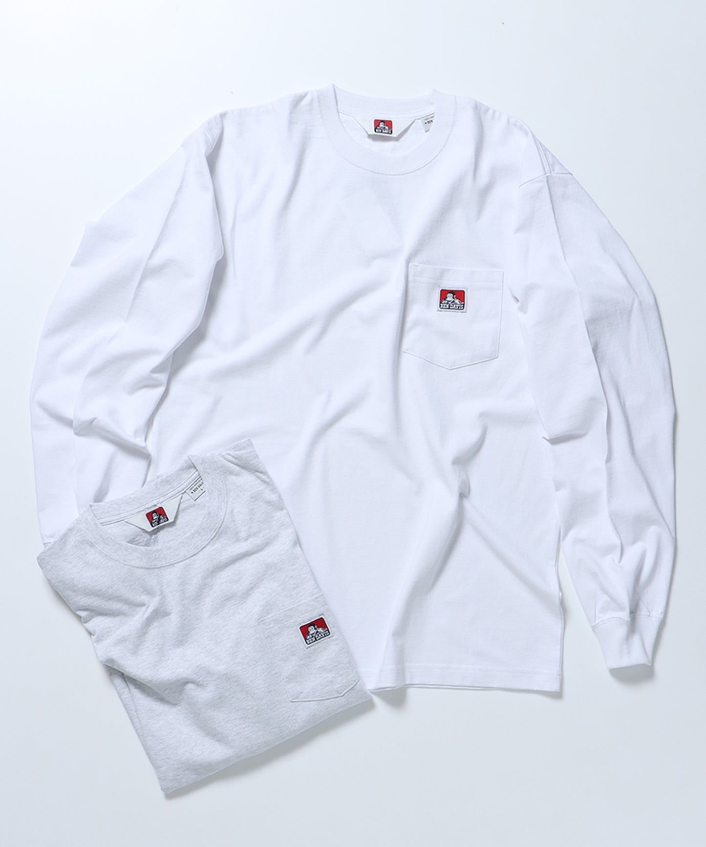 L/S POCKET TEE REG / オーバーサイズ 長袖 ロンT ホワイト