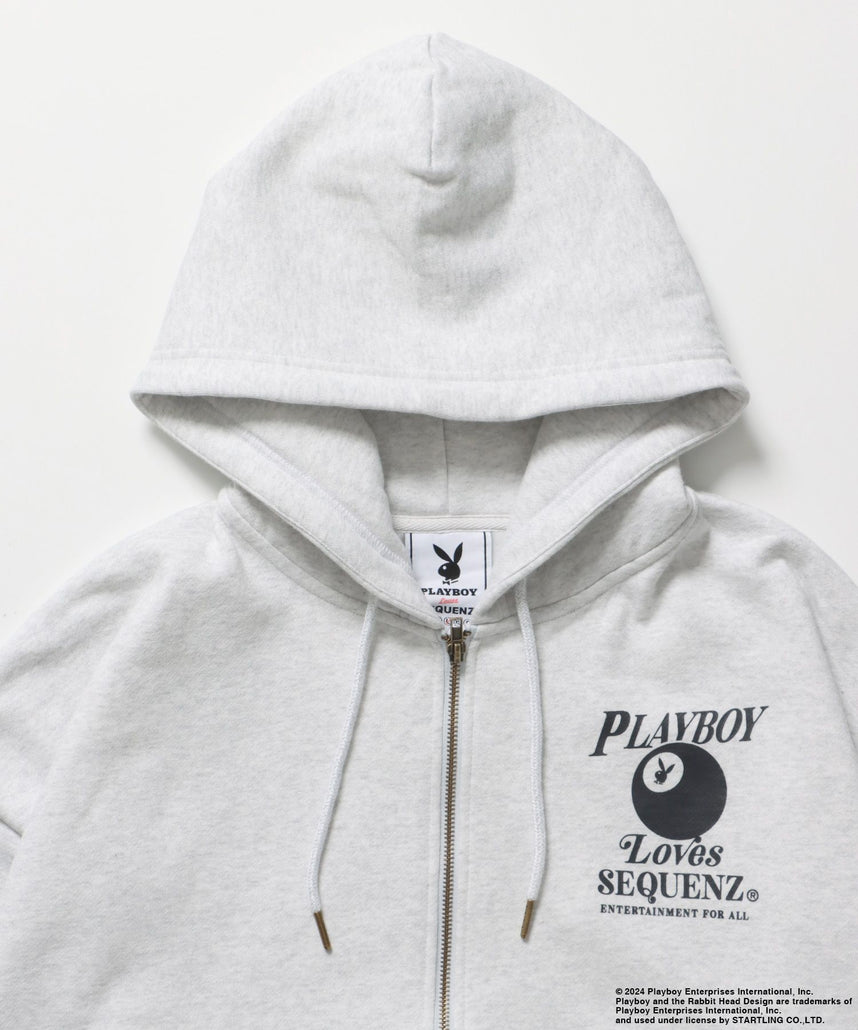 PB BALL FADE ZIP HOODIE / プレイボーイ ビックサイズ フルジップ 