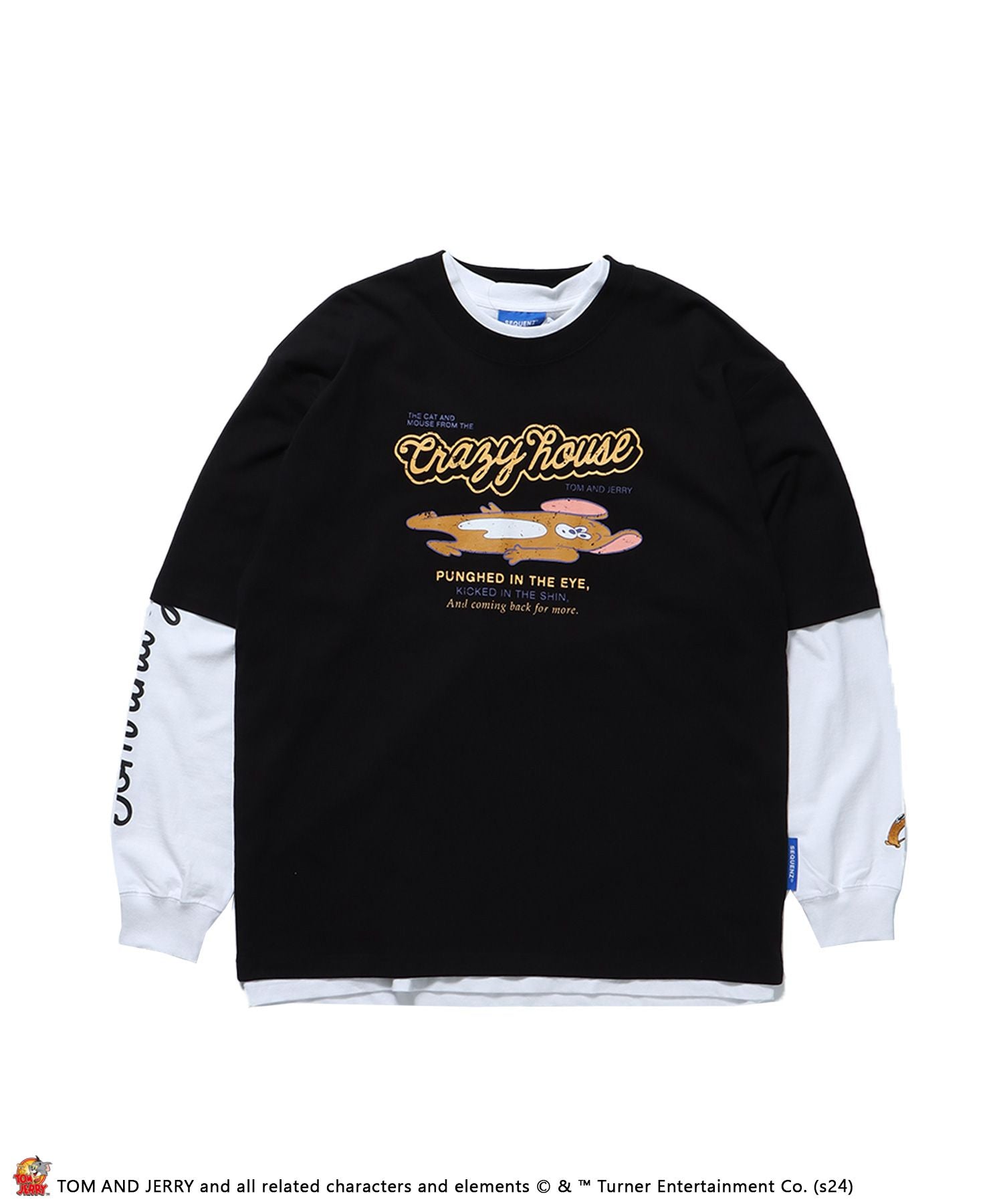 SEQUENZ TJ VINTAGE LIKE TEE LAYERED / 半袖Tシャツ ロンT 2枚セット 