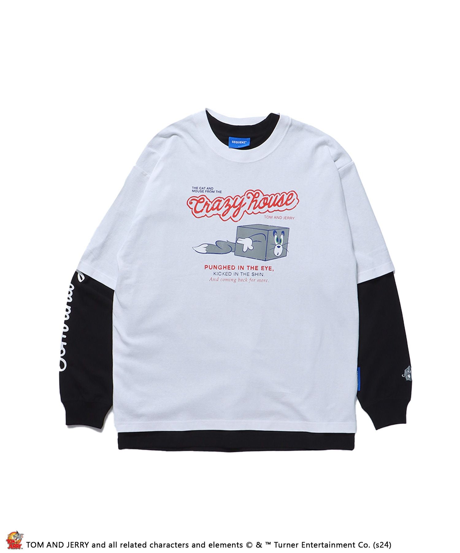 SEQUENZ TJ VINTAGE LIKE TEE LAYERED / 半袖Tシャツ ロンT 2枚セット 