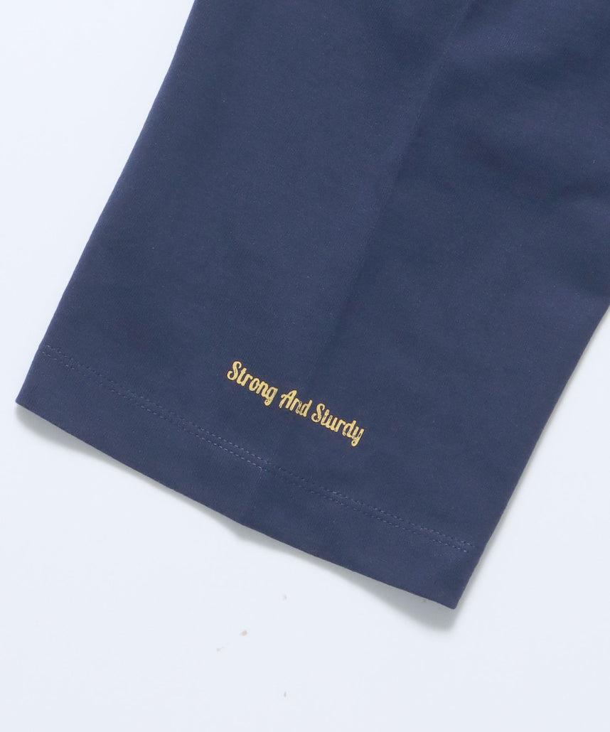 CLASSIC LOGO TEE / 半袖Tシャツ ロゴ刺繍 クルーネック オーバーサイズ ブランドロゴ フロント ルード ダークネイビー