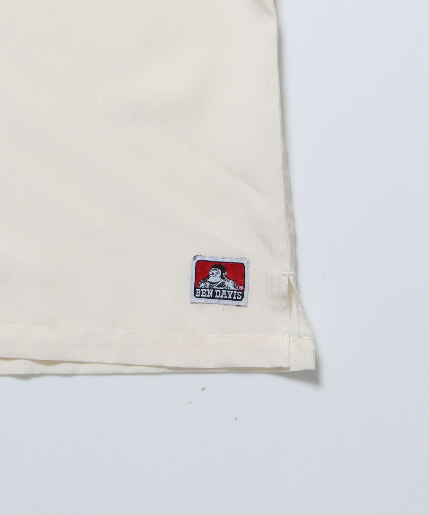 CUT HOUSE O/C SHIRT / 半袖シャツ オープンカラー ロゴ刺繍 オーバーサイズ ブランドロゴ フロント ルード オフホワイト