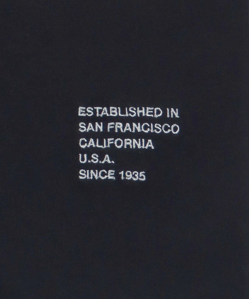 LETTERED ATHLE TEE / ドローコード 半袖Tシャツ ロゴ刺繍 クルーネック オーバーサイズ ブランドロゴ フロント ブラック
