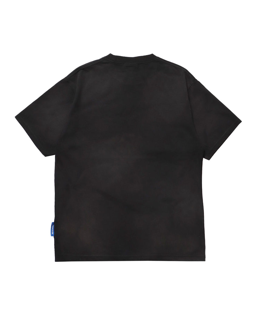 COLLAGE FADE S/S TEE / スケーター Tシャツ コラージュ グラフィック ビックプリント 半袖 ブラック