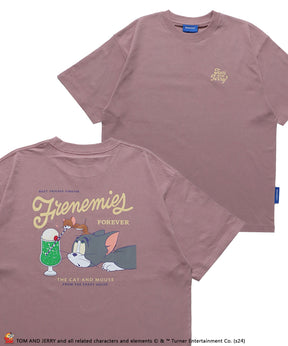 TJ SANDWICH SHOP S/S TEE / TOM and JERRY トムジェリ アメリカンダイナー Tシャツ レトロ クリームソーダ プリント 半袖 ピンク
