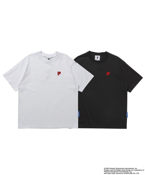 PB 2-PACK S/S TEE / PLAYBOY×Sequenz シンプル Tシャツ ライトオンス インナー ワンポイント 刺繍 半袖 柄80