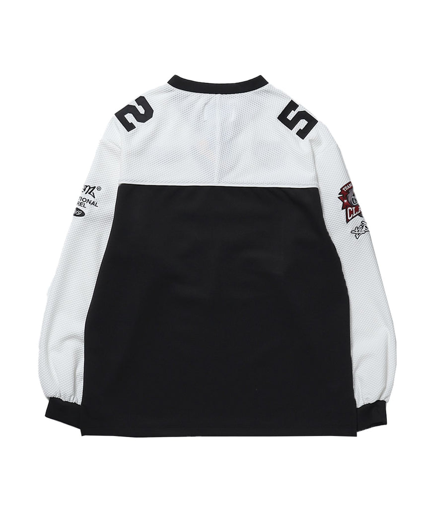 SQNZ FOOTBALL SHIRT / ブロークコア ゲームシャツ 韓国 ブラック