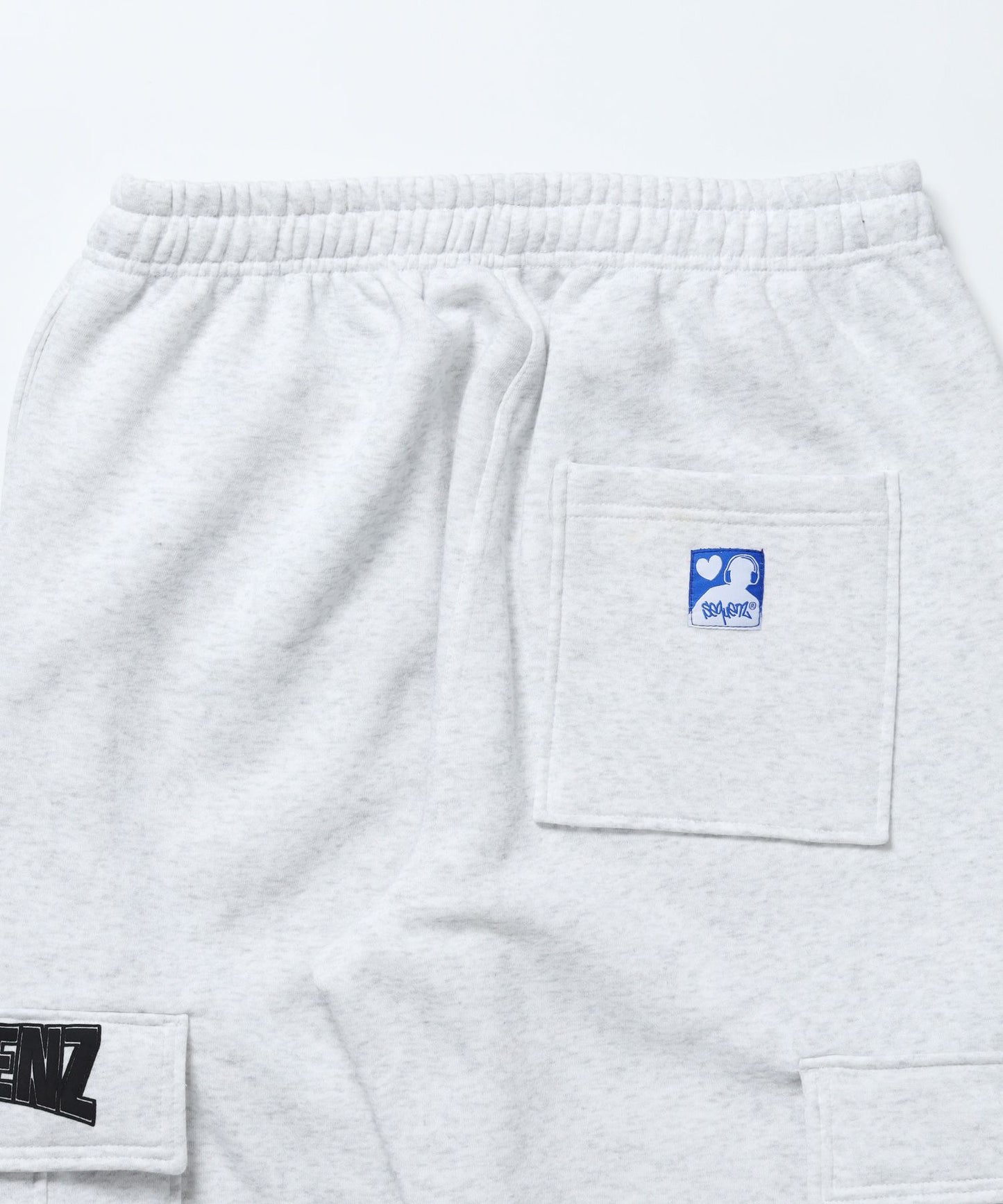 90`s FLAVA SWEAT PANTS / ポケット ブロークコア オーバーサイズ レトロ ドローコード 裏起毛 アッシュグレー ≪SET UP着用可能≫